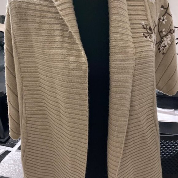 Vintage PacSun Knit Short Sleeve Open Sweater - Picture 3 of 5